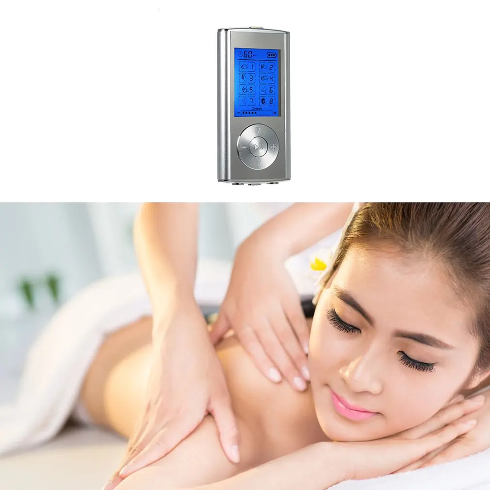 8 режимов Массажная нашивка в виде музыкального инструмента Электротерапия многофункциональный домашний электрический массажер для тела