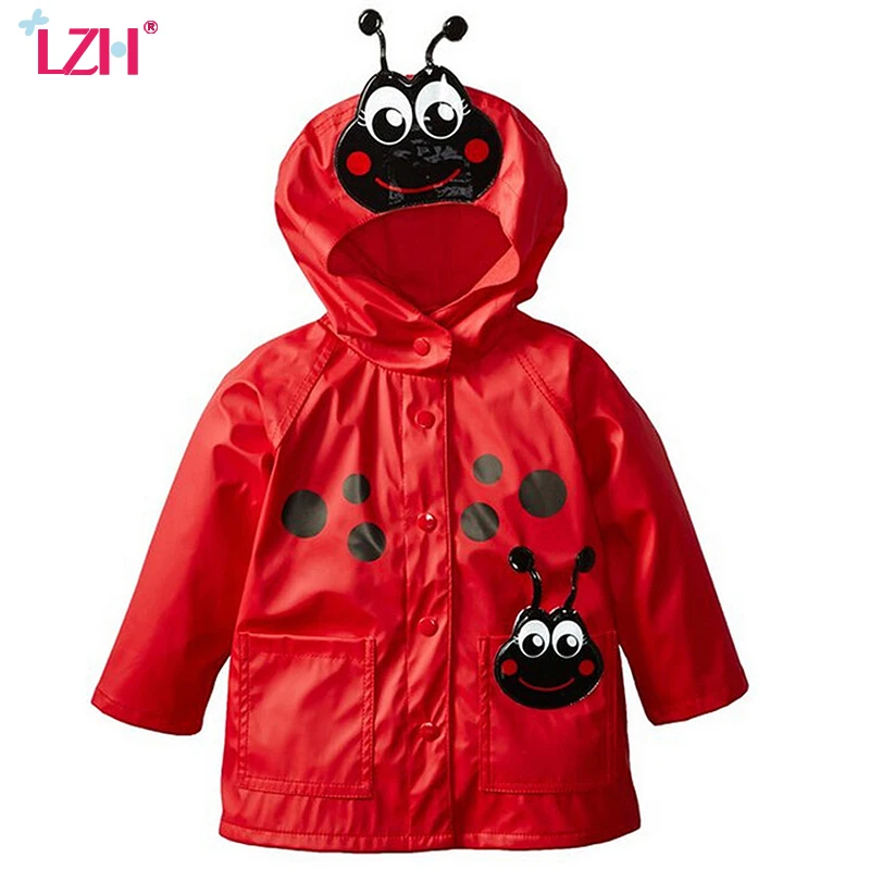 LZH 2017 Autumn Winter Baby Boys Jacket For Girls Raincoat Coat Children Hooded Windbreaker Kids Outerwear