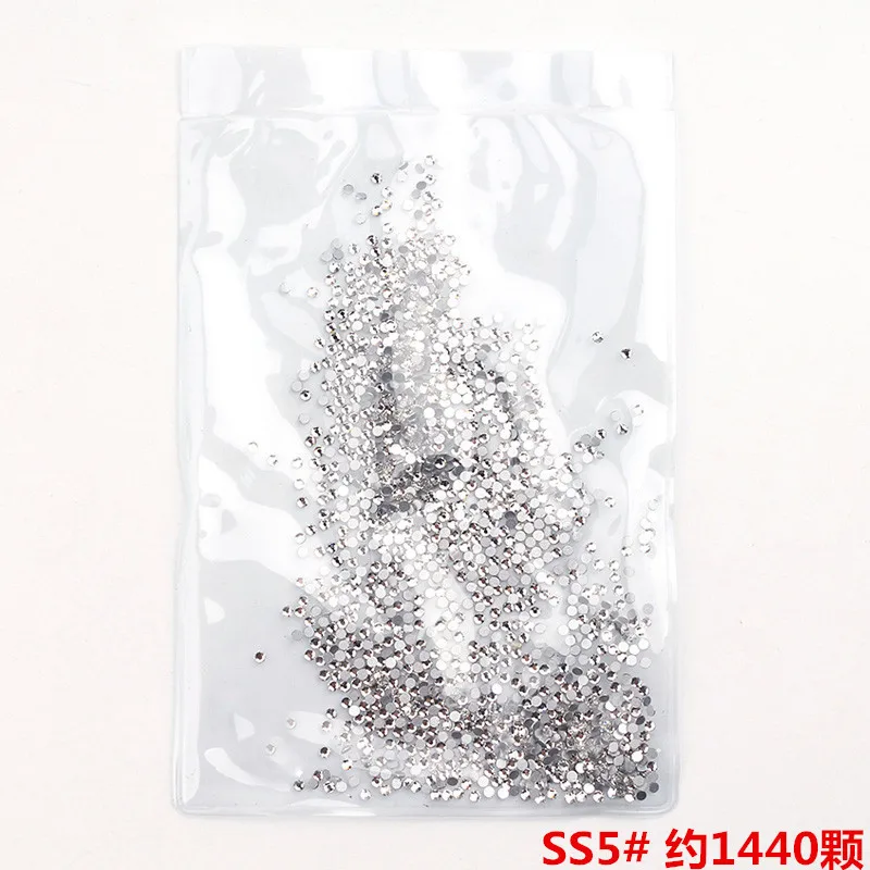 Лучший супер Блеск Стразы Кристалл AB SS3-SS40 1440 шт. Nail glass Nail Art Стразы украшения для ногтей