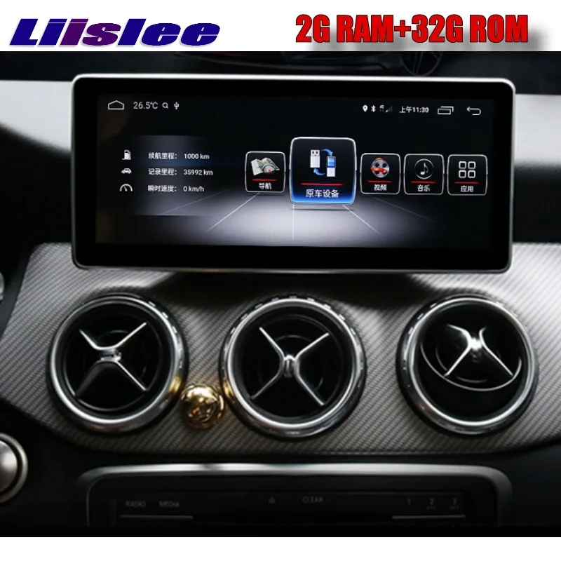 Sale Liandlee Car Multimedia Player NAVI For Mercedes Benz MB GLA Class X156 2014~2018 CarPlay Adapter Radio Stereo GPS Navigation 1