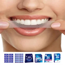 3D Белый Whitestrips люкс профессиональные эффекты гигиены полости рта оригинальные отбеливающие полоски для зубов отбеливать 1 час Расширенный яркий