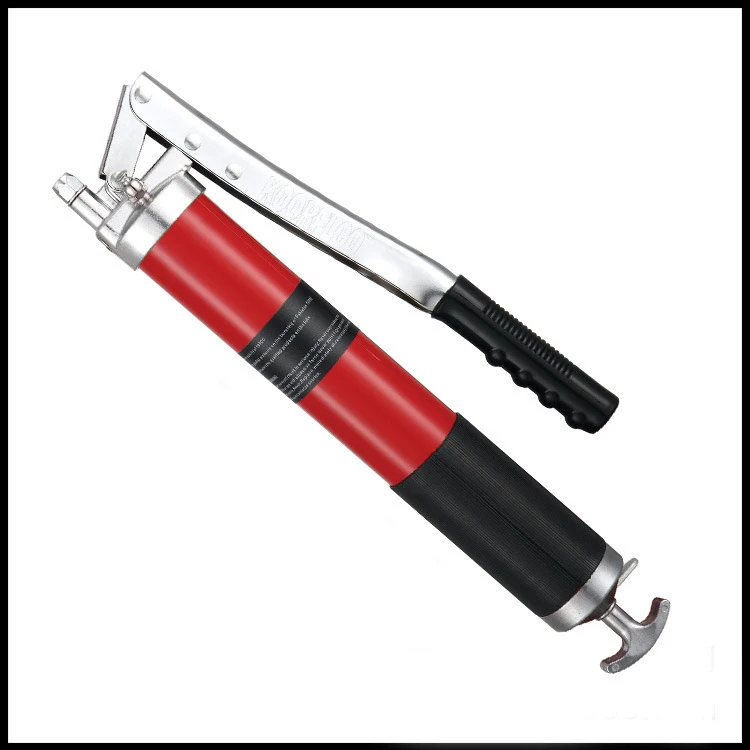 

Grease gun Manual double lever 600cc High pressure auto protection self-priming hand oil pump Aluminum alloy head oil syringe