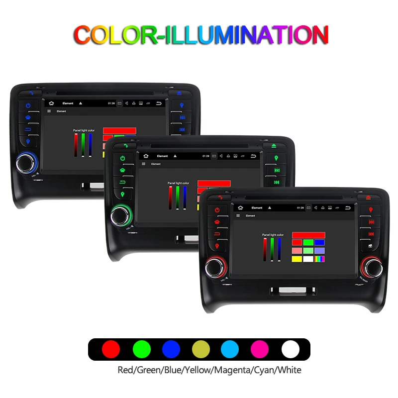 Clearance Touch Screen Android 8.0 8.1 2 DIN Car DVD GPS For Audi TT MK2 2006 2007 2008 2009 2010 2011 2012 multimedia player radio wifi 33