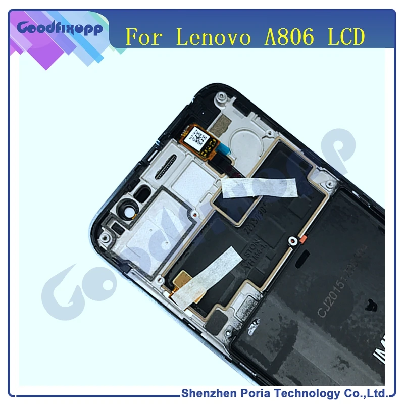LEN074 Original For Lenovo A806 LCD Display With Touch Screen Digitizer with frame Assembly Replacement Parts(8)