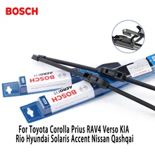 2pieces/set Bosch Wiper Blades For Toyota Corolla Prius RAV4 KIA Rio Hyundai Accent Nissan Qashqai i40 26″&16″Fit Hook Arms