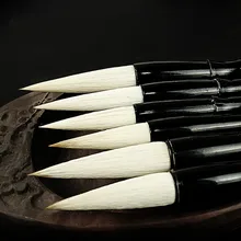 Высококачественная шерстяная кисточка для китайской каллиграфии, канцелярская кисть для письма, множество волокон, китайские кисти для рисования, ручка