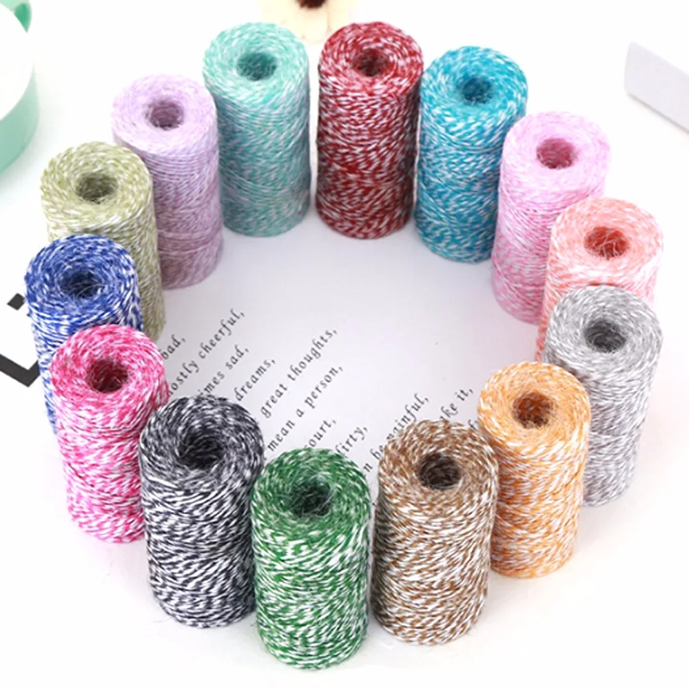 

Double Strands Cotton Doodle twines (200 meters /spool) Baker's Twine Gift Packing decorating