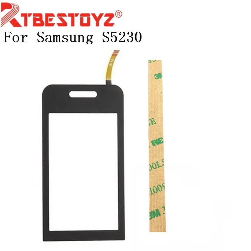 

RTBESTOYZ 3.0inch Touch Screen Panel Sensor Lens Glass Parts With Replacement Parts Touch Digitizer For Samsung S5230