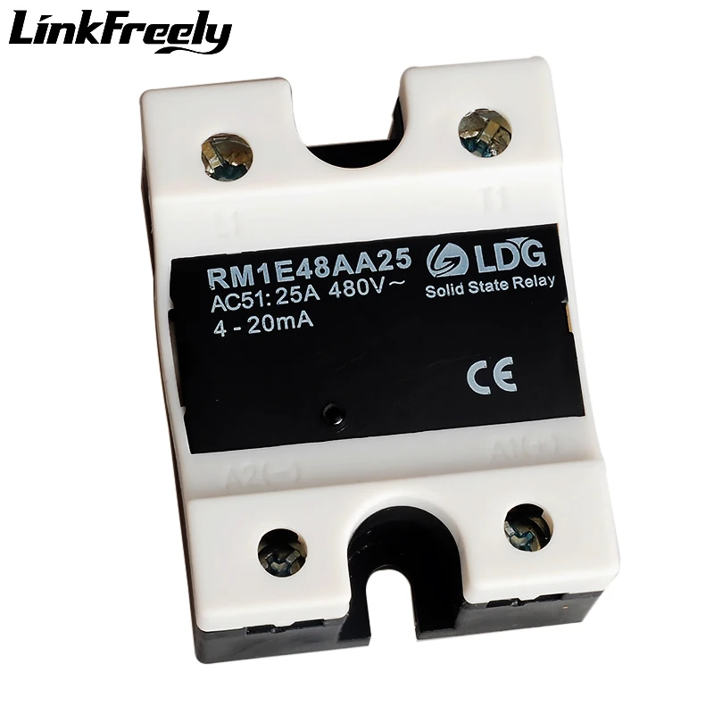 RM1E48AA25 25A 220V Analog SSR Relay Solid State2SCR Output:42-530VAC Input: 4-20mAElectrical Voltage SMD Mini Relay Module