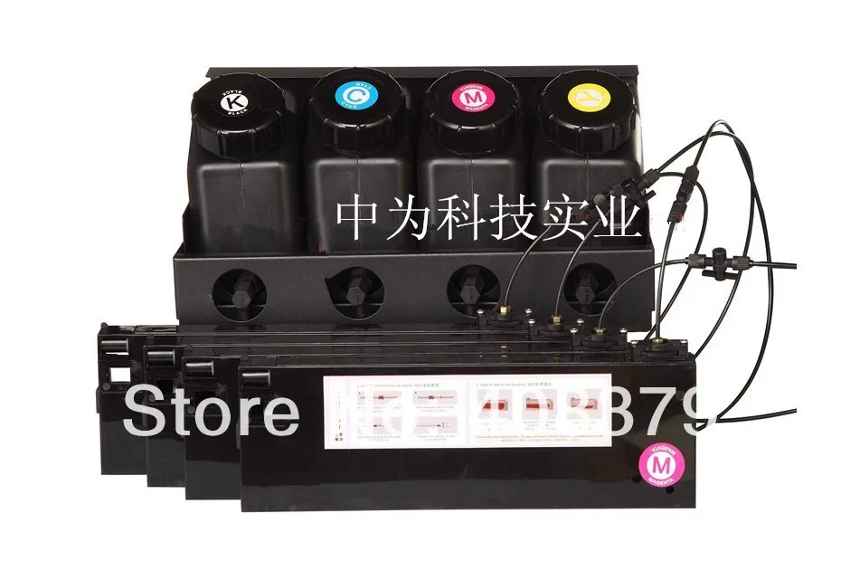 

UV ink bulk system use for 4color printer( 4 UV ink bottle + 4 UV ink cartridge)