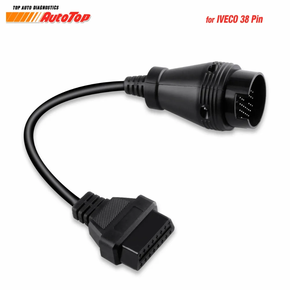 

For IVECO 38Pin ODB 2 Diagnostic Cable OBD2 Connector to 16Pin Female OBD2 Cable Diagnostic Tool for IVECO 38Pin ODB ELM327