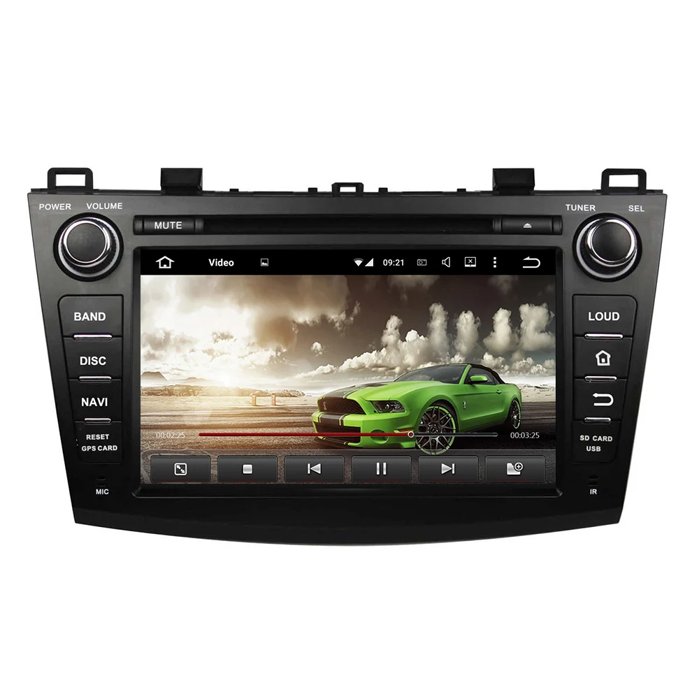 Discount KLYDE 8" 2 Din Android 8.1 Car Radio For MAZDA 3 2009-2012 Car Audio Multimedia Player Car Stereo RAM 2GB Flansh 16GB DVD Player 4