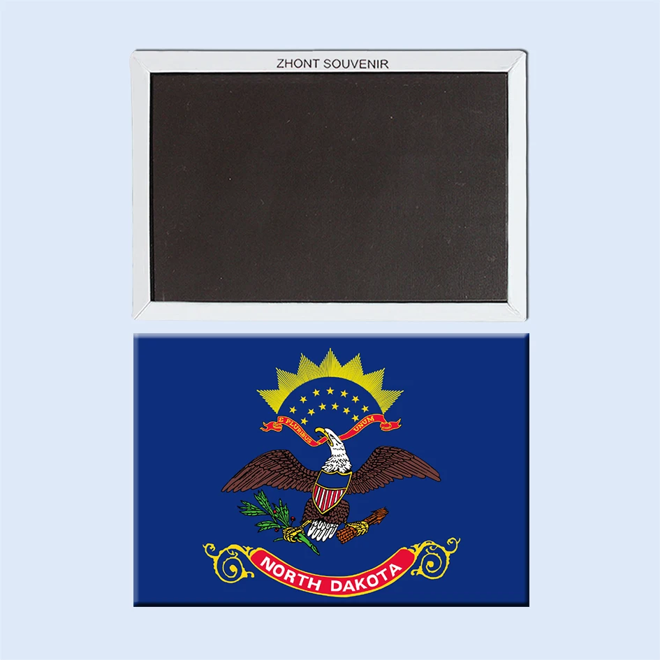 Home Decoration Flag_of_North_Dakota Fridge Magnet 043 | Дом и сад