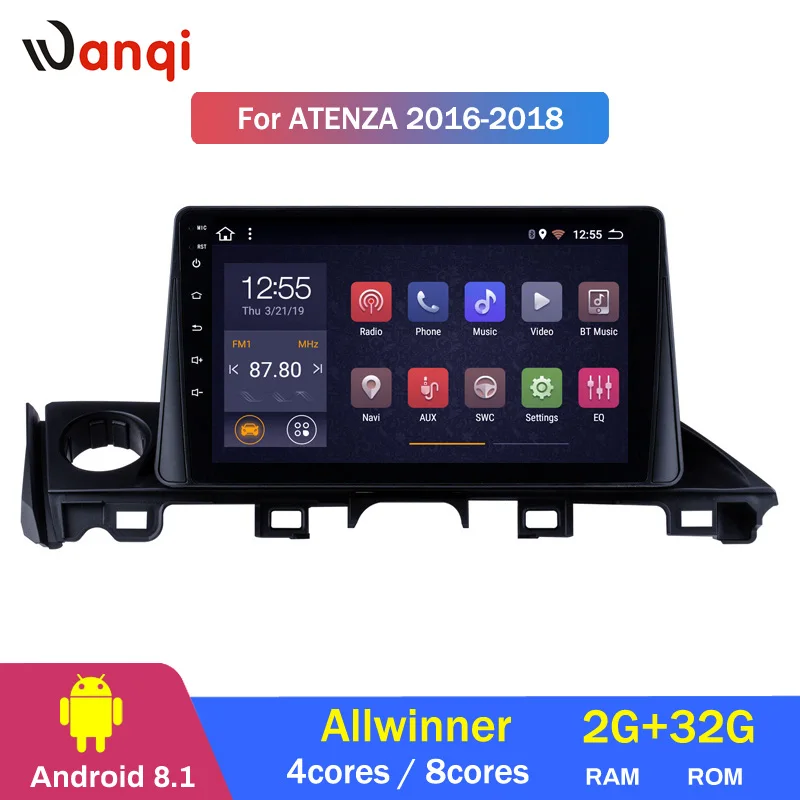 

2G RAM 32G ROM 9 inch Android 8.1 HD TouchScreen GPS Navigation system for 2017 Mazda ATENZA