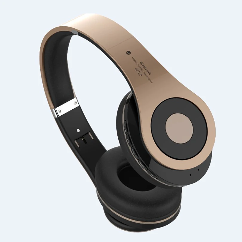 Aibesser лучшие беспроводные bluetooth наушники TF карты складной стерео 1080 P Hi Fi для
