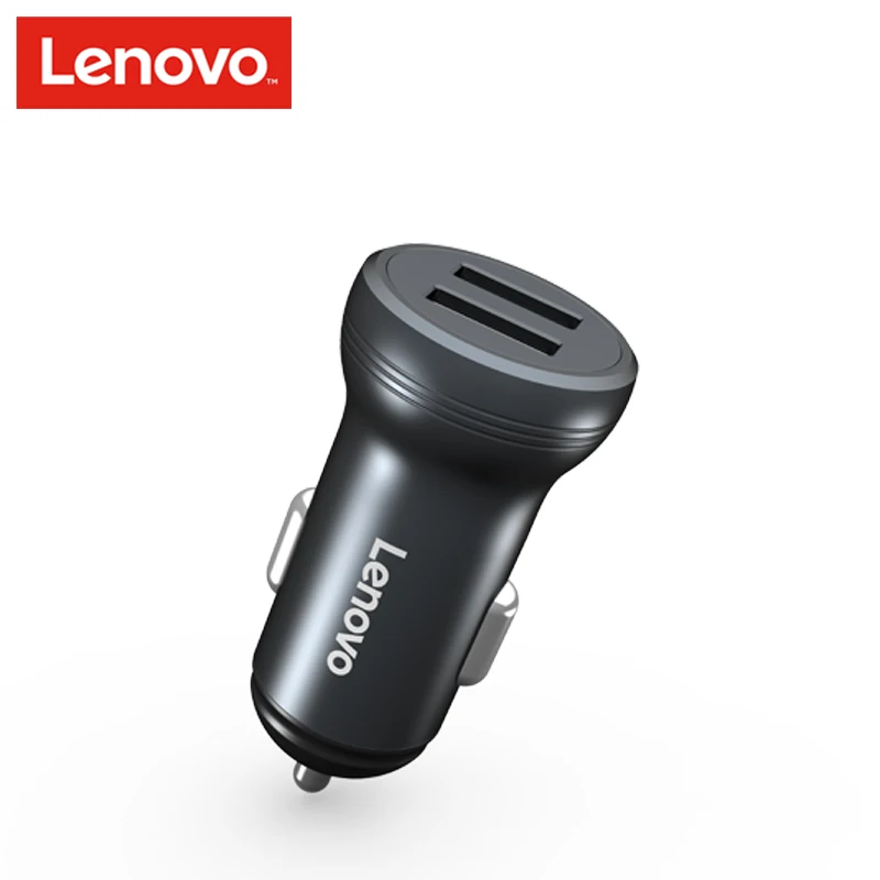 

Lenovo HC10 Flashing Fast Charge Double Ports And Cables Charge Seperatly 2 Port USB Fast Car Charger for Samsung mobile phone