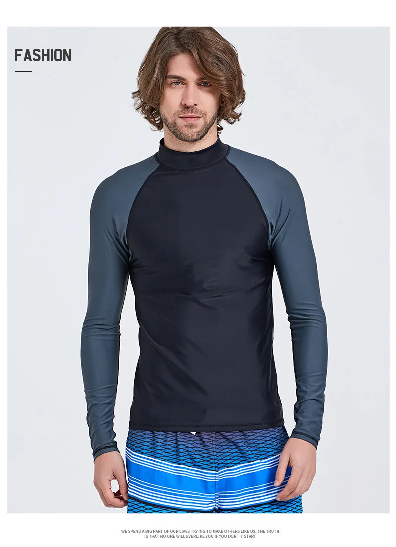Sbart мужской спортивный топ с длинными рукавами, купальные костюмы, одежда для дайвинга, рубашка, купальный костюм, гидрокостюм для подводной охоты, футболка с воздушным змеем