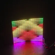 P10mm 16*16 pixel 256 leds flessibile mini led matrix ws2812 WS2812b luce di striscia del LED 144 leds/m IC(China)