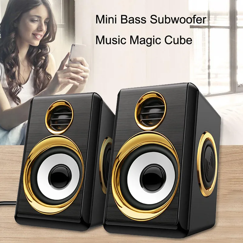 

Subwoofer Dual Subwoofer Speaker 4W X2 Computer Speakers Fashionable Adjust Volume Notebook Speaker HIFI Tablet