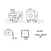 10Pcs High Quality Flashlight Push Button Switch 1212-112B 12*12MM 2 PINS 1A 30V ON-OFF ► Photo 2/2