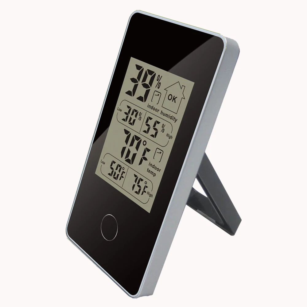 

Mini Wireless Weather Station Indoor Digital Thermometer Hygrometer Black HOT
