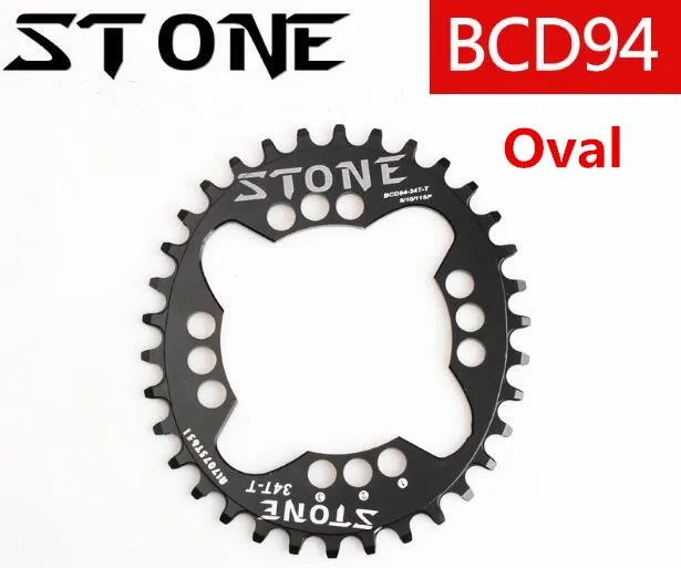 

Stone 94BCD Round/Oval 32T/34T/36T/38T/40T/42T/44T/46T/48T Cycling Chainring MTB Bike Chainwheel Crown BCD 94 for NX GX X1 FSA