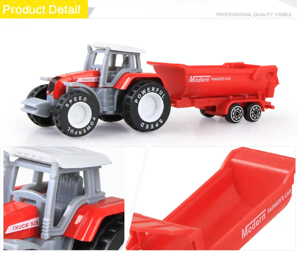 4 типа Литой фермы грузовик игрушка модели машинок Инженерная модель автомобиля трактор инженерный автомобиль трактор игрушки модель для детей подарок