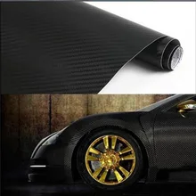 Car Styling 3D Carbon Fiber Vinyl Film stickers20x127cm Motorcycle Car Sticker Decal for ford focus vw lada bmw audi opel