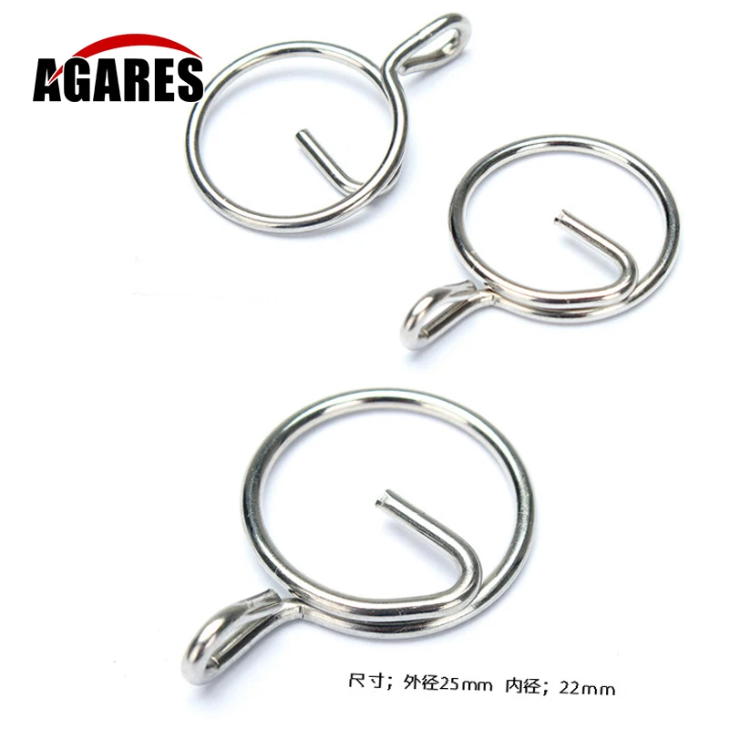 

5pcs Spring stainless steel quick release key ring key chain buckle protection nail outdoor buckle Y0005-08