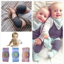 1 пара мягких Противоскользящих наколенников для безопасности Ползания, наколенники, получёсаный хлопок, махровые, для малышей, новорожденных, малышей