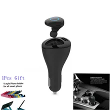 R6000 Bluetooth-гарнитура с Автомобильное Зарядное Устройство 2 в 1 Водитель Bluetooth V4.0 Наушники с Микрофоном с шумоподавлением 6.0 Поддерживает музыка