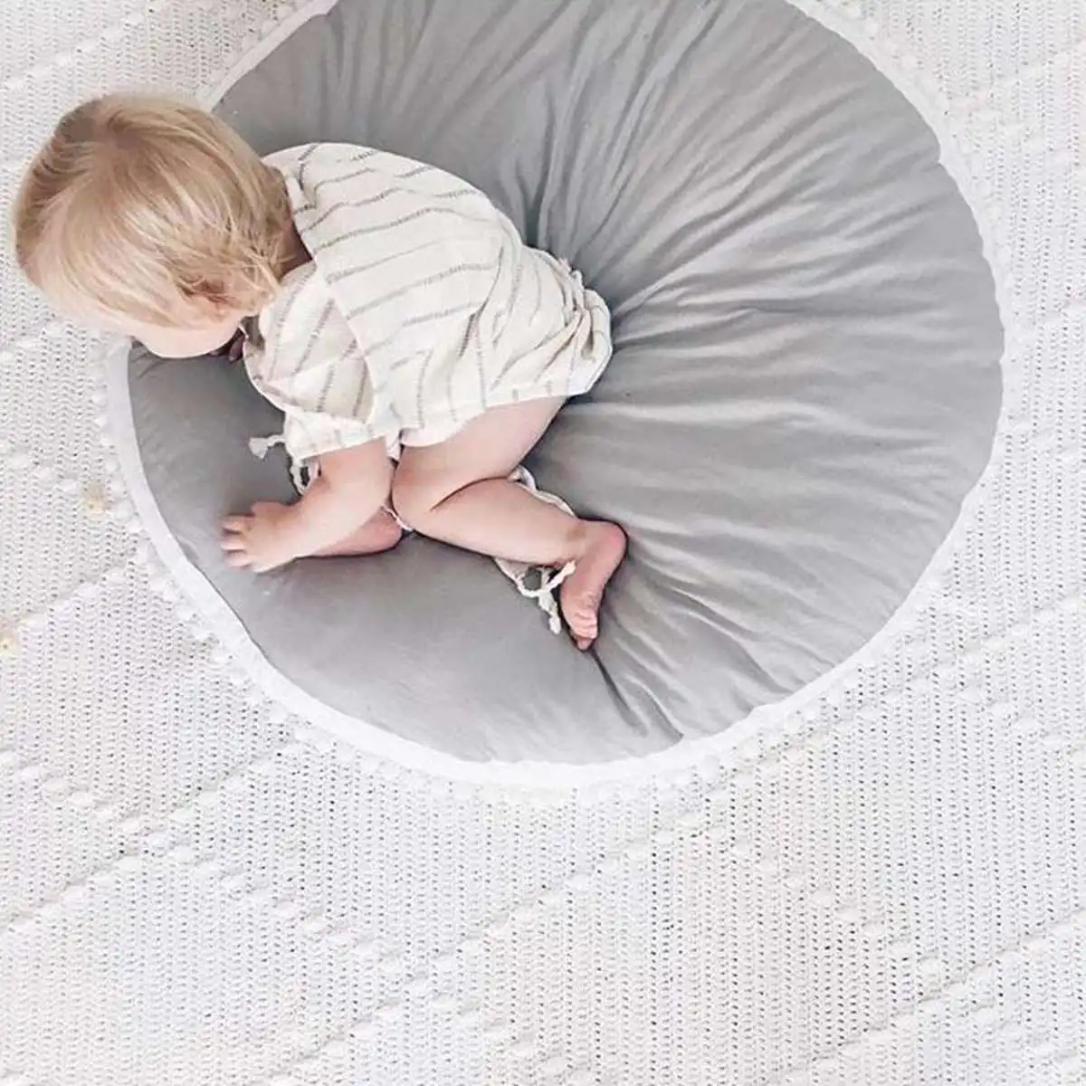 2019 Baby bean bag chair Cotton Round Soft Play Mats Crawling Pad Play Mat Home Children Kids Room Decor 90*90cm Yellow Grey 2019 Baby bean bag chair Cotton Round Soft Play Mats Crawling Pad Play Mat Home Children Kids Room Decor 90*90cm Yellow Grey