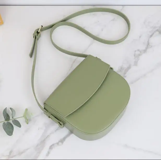 Модная новейшая женская маленькая сумочка, женская модная сумка, повседневная сумка через плечо, седельная сумка, яркие цвета, F-598552 - Цвет: green