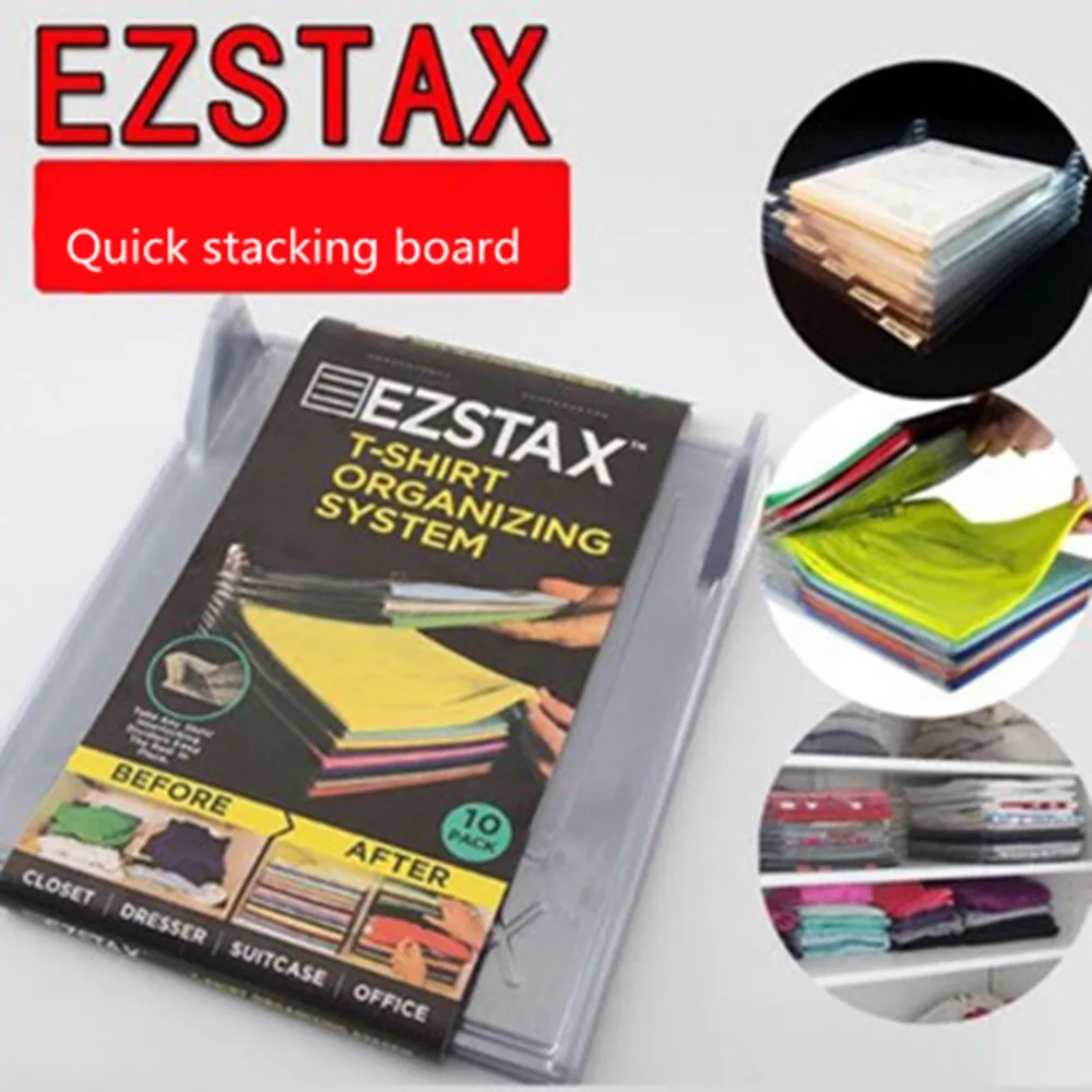 

Nice 10 Layer Anti-wrinkle Neat Clothes Storage Organizer Holder Rack Ezstax T-shirt Organizing System Travel Closet Organizer