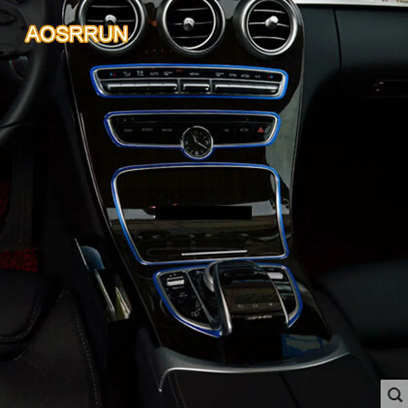 AOSRRUN для Mercedes Benz c-класс W205 C180L C200L C260L C300L приборная панель украшение интерьера переоборудование автомобильные аксессуары