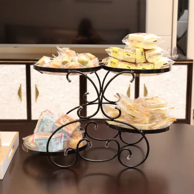 Фруктовая тарелка для гостиной, креативная современная бытовая тарелка для сушеных фруктов, тарелка для конфет, Европейский журнальный столик, многофункциональная тарелка - Цвет: B