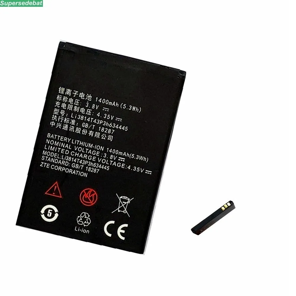 1400 мАч Li3814T43P3h634445 мобильный телефон аккумулятор для ZTE Blade L110 A112 V815W Аккумуляторы