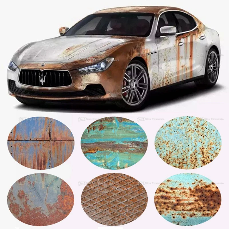Rust Car Sticker Rusted Vinyl Rusty Edition Car Sticker Cover Graphic