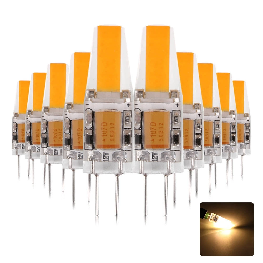

10PCS G4 Led Lamp Bulb1505 Cob Led Chandelier Lighting AC/ DC12 - 24V