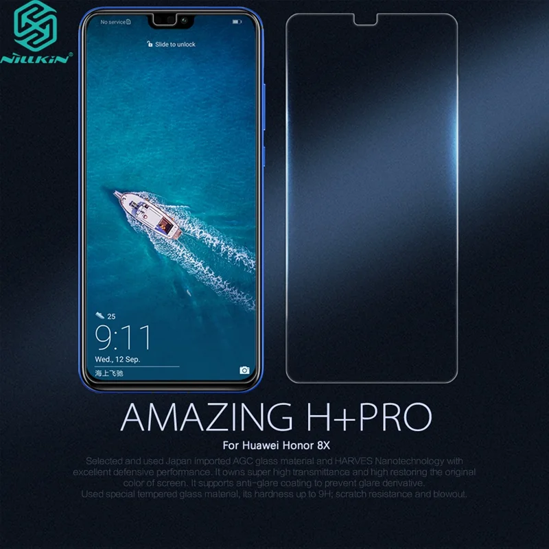 

For Huawei Honor 8X Tempered Glass NILLKIN Amazing H+PRO 0.2mm Ultra thin Glass For Huawei Honor 8X 6.5" Screen Protector