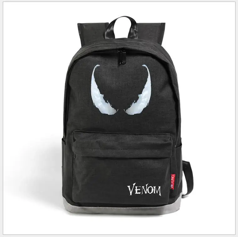 Venom Cosplay Backpack Anime Spider Man cartoon Oxford School Bag