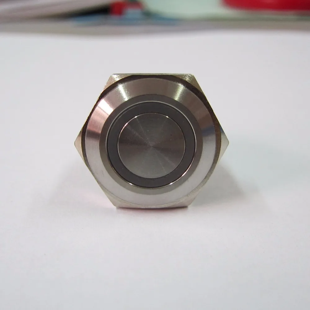 

16mm Ring illuminated metal push button swtich