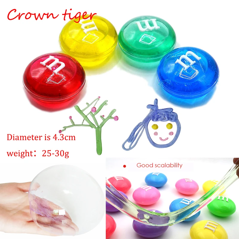 

Crystal SLIME DIY transparent clear slime Putty antistress M Jelly Mud glue Hand gum Polyer clay LIZUN plasticine kids adult toy