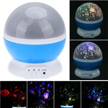 

Romantic LED Light Rotating Sky Star Projector Night Light Bedroom Music Lamp Child Gift Colorful Indoor Light