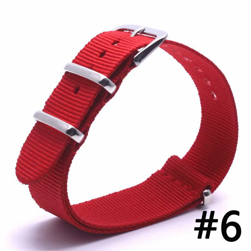 Watch Band Luxury Nylon Fabric 18mm 20mm 22mm Alloy Buckle Watch Accessories Colorful Stripe Watchbands Sport Band Watch Band Luxury Nylon Fabric 18mm 20mm 22mm Alloy Buckle Watch Accessories Colorful Stripe Watchbands Sport Band