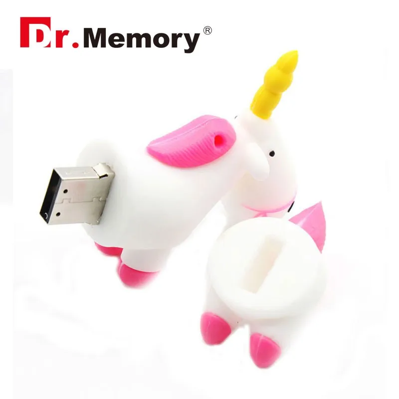 Dr. memory USB флеш-накопитель Миньоны 16G/8G/4G/2G U диск горячая Распродажа флеш-накопитель memoria stick Единорог Миньон Флешка usb flash