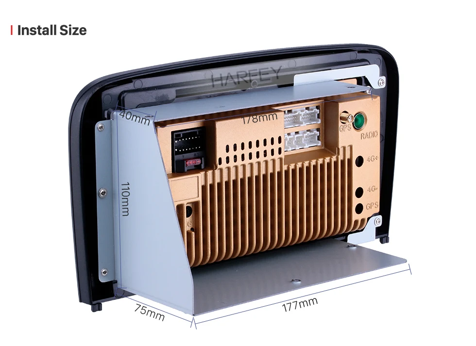 Sale Harfey 2din 9 inch Android 8.1 Car Unit Radio for 2004 2005 2006 Volvo S80 GPS Navi USB AUX support Carplay DVR OBD Digital TV 13