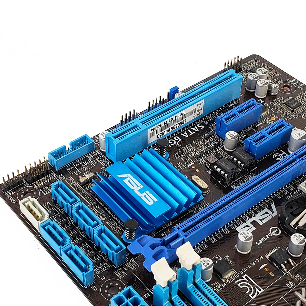 Материнская плата Asus P8B75-M LX PLUS B75 LGA 1155 для i3 i5 i7 DDR3 16G SATA3 USB3.0 DVI Micro-ATX оригинальная б/у материнская плата