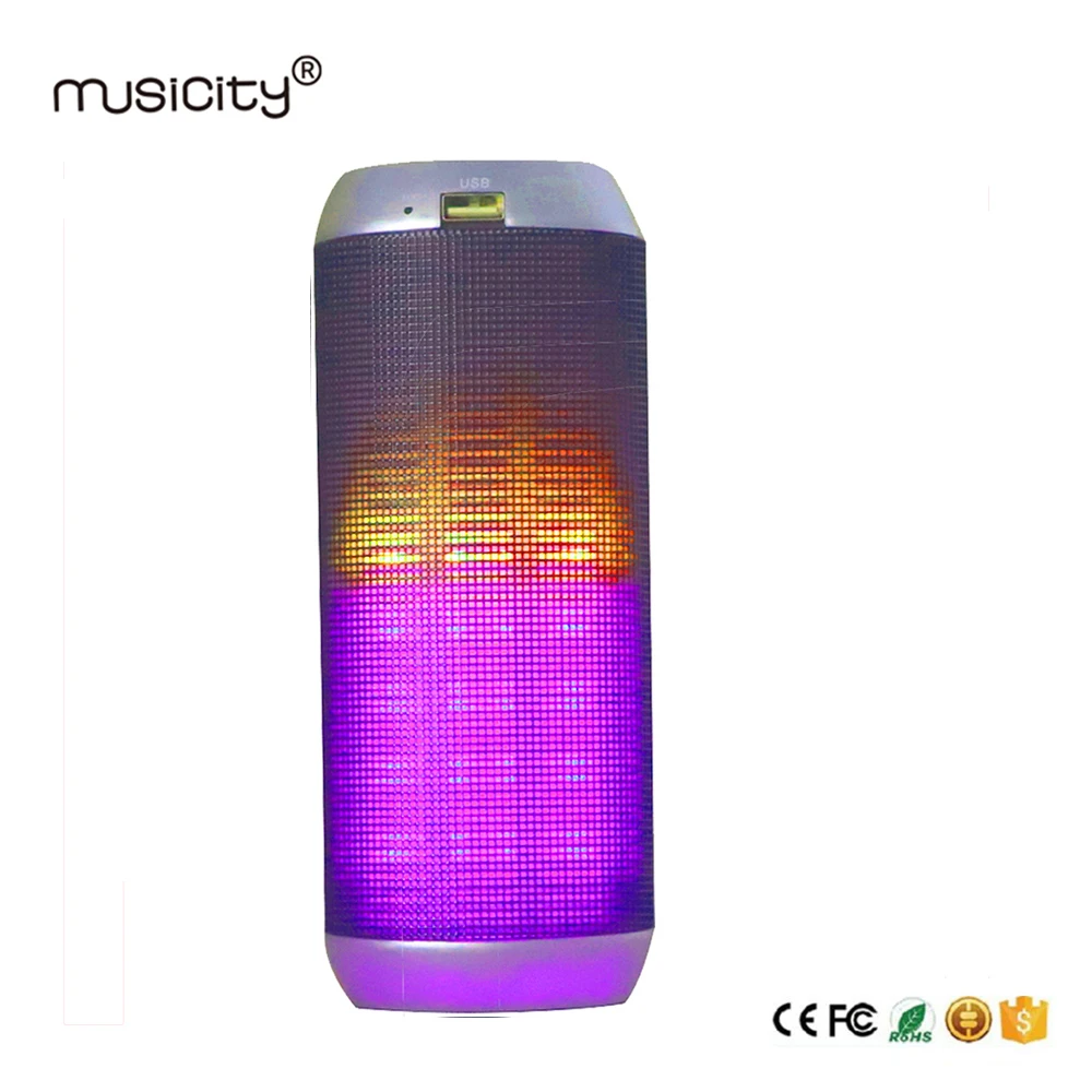 

Musicity High Power 14w Portable Soundbar Bluetooth Speaker with Led Light Fm Radio Subwoofer Stereo Music USB SD Aux MIC Jack