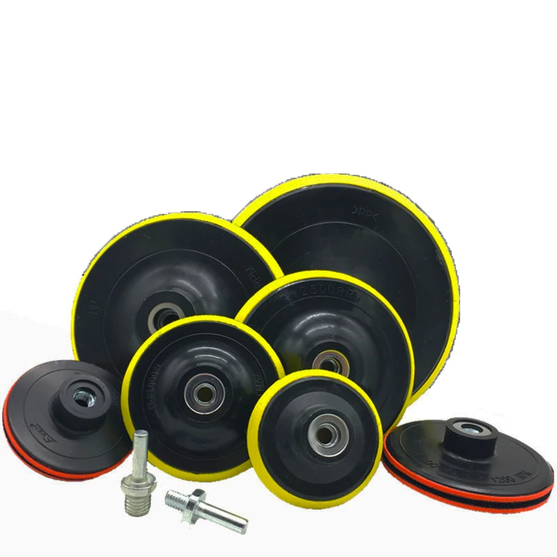 Self-adhesive Disc & Drill Rod For Car Paint Care Polishing Pad 75mm 100mm 125mm 150mm 180mm